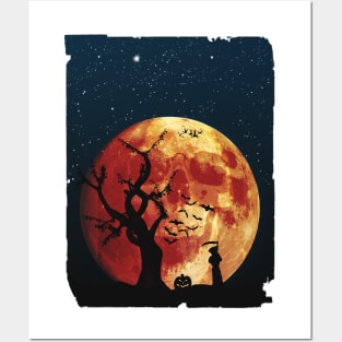 Spooky Halloween Night Posters and Art